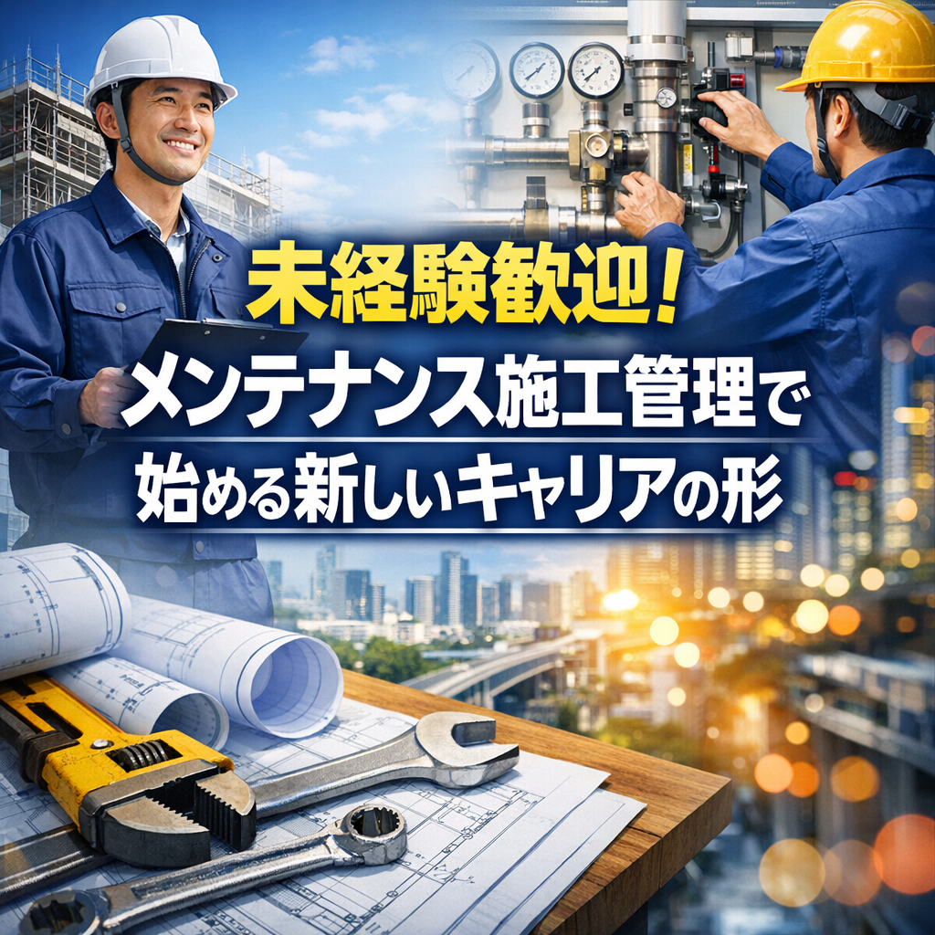 未経験歓迎!メンテナンス施工管理で始める新しいキャリアの形