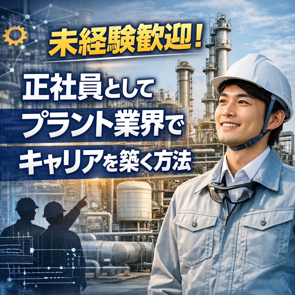 未経験歓迎!正社員としてプラント業界でキャリアを築く方法