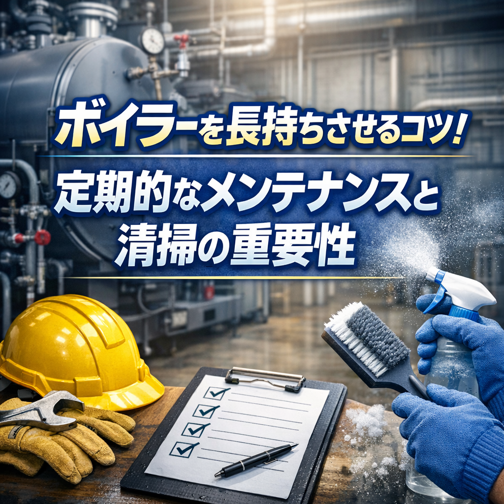 ボイラーを長持ちさせるコツ！定期的なメンテナンスと清掃の重要性