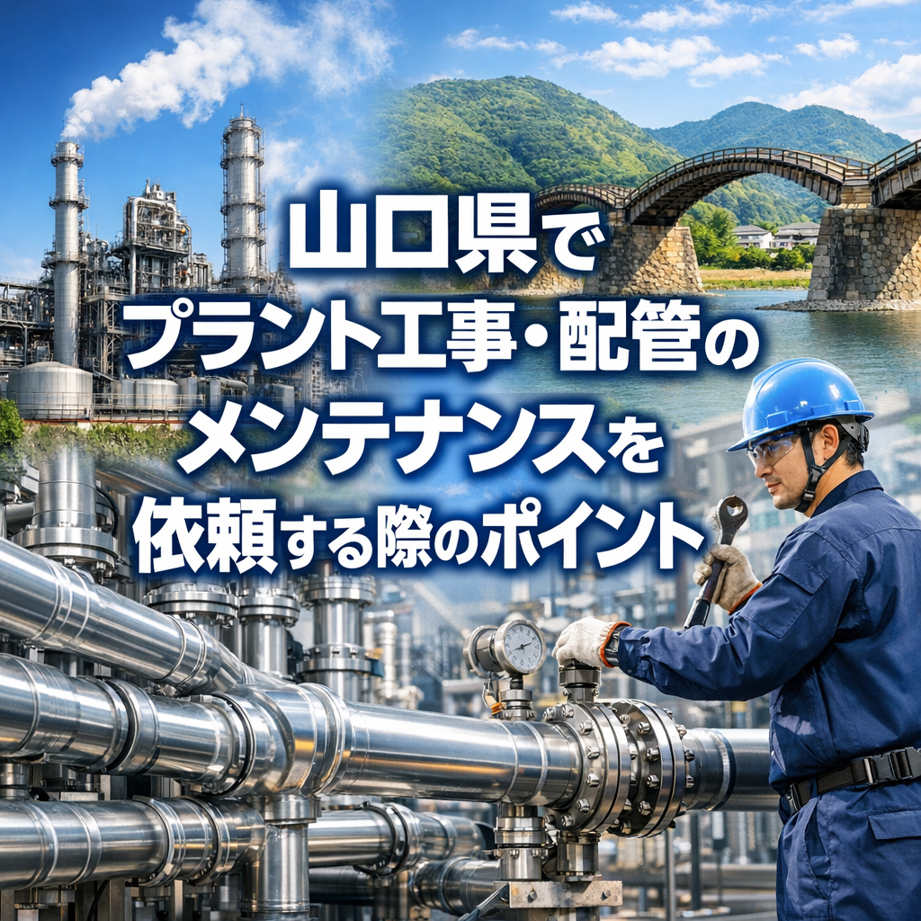 山口県でプラント工事・配管のメンテナンスを依頼する際のポイント