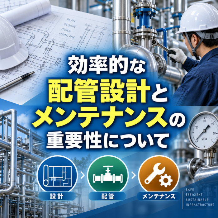 効率的な配管設計とメンテナンスの重要性について